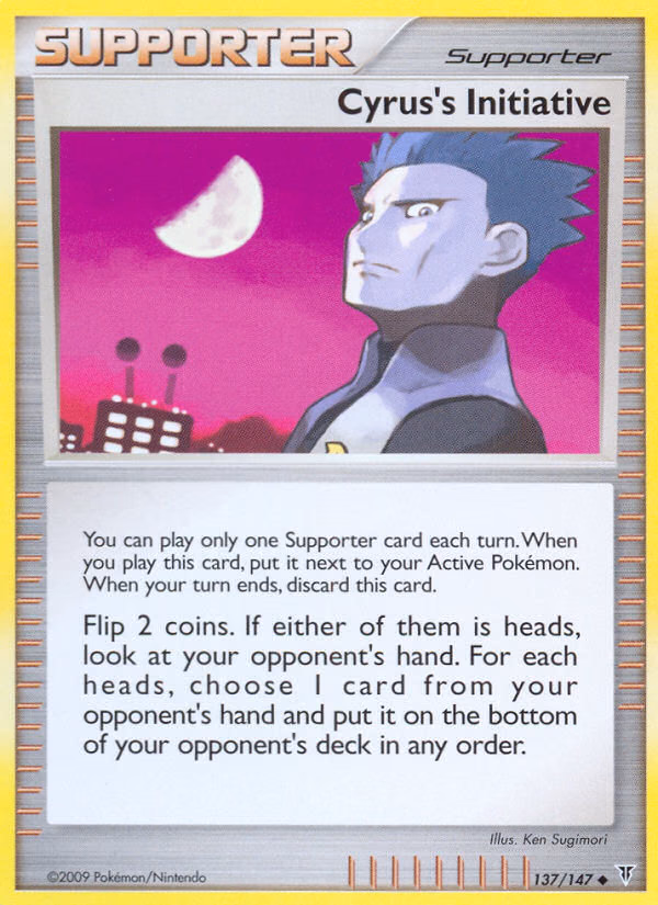 Cyrus's Initiative Pokemon card (137/147, Supreme Victors)