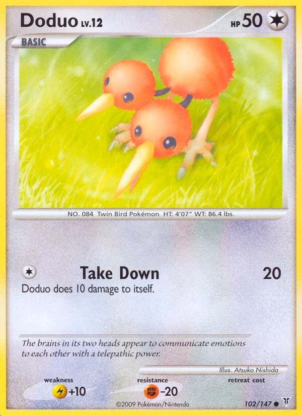 Doduo Pokemon card (102/147, Supreme Victors)