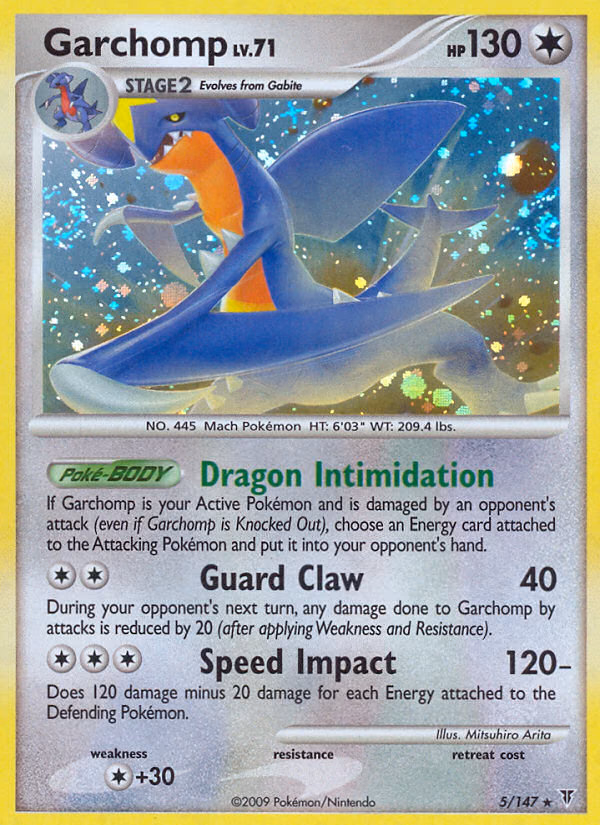 Garchomp Pokemon card (5/147, Supreme Victors)