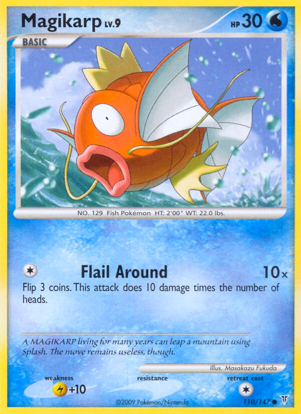 Magikarp Pokemon card (110/147, Supreme Victors)