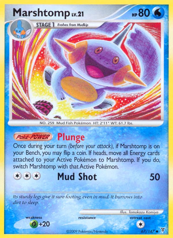 Marshtomp Pokemon card (67/147, Supreme Victors)