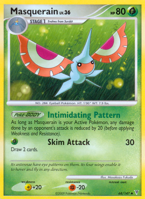 Masquerain Pokemon card (68/147, Supreme Victors)