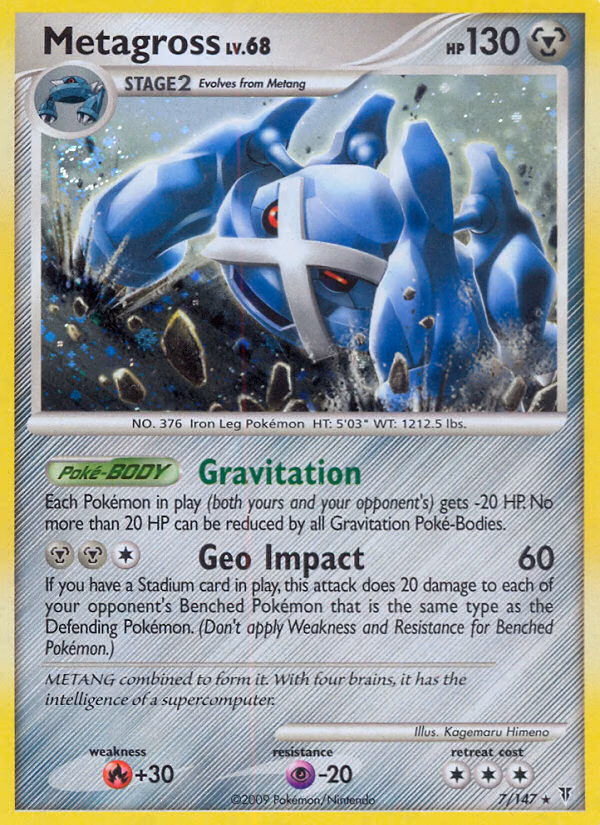 Metagross Pokemon card (7/147, Supreme Victors)