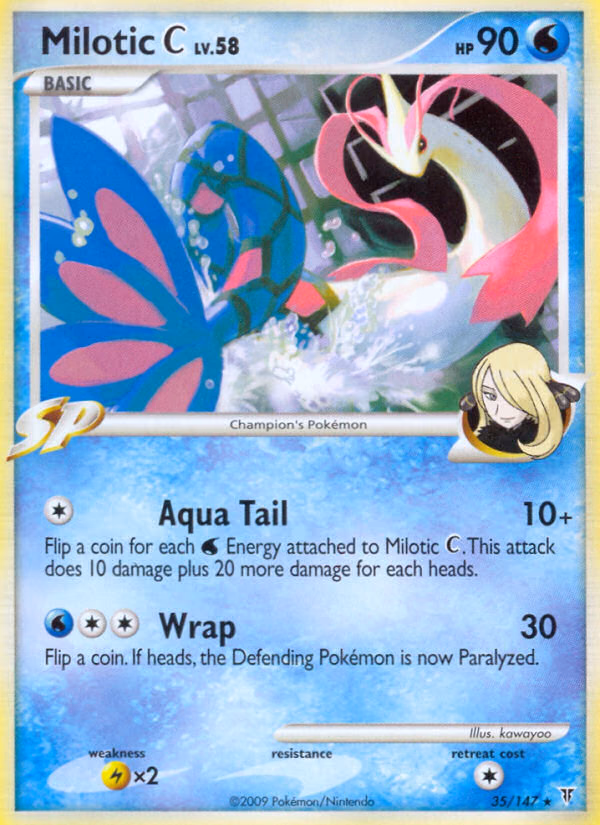Milotic C Pokemon card (35/147, Supreme Victors)
