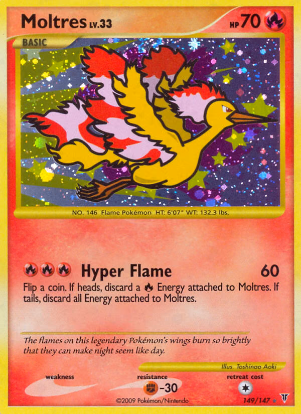 Moltres Pokemon card (149/147, Supreme Victors)