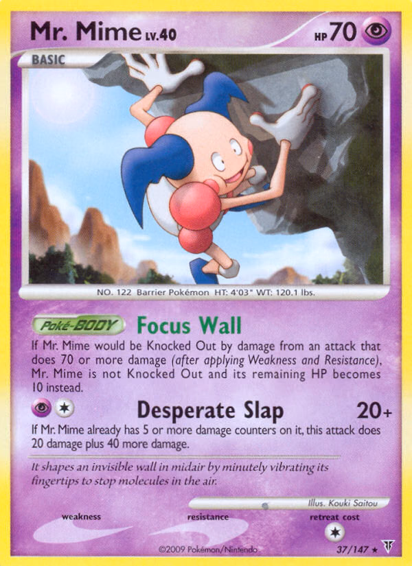 Mr. Mime Pokemon card (37/147, Supreme Victors)