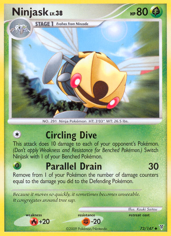 Ninjask Pokemon card (73/147, Supreme Victors)