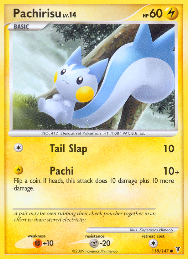 Pachirisu Pokemon card (118/147, Supreme Victors)