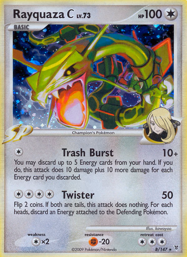 Rayquaza C Pokemon card (8/147, Supreme Victors)