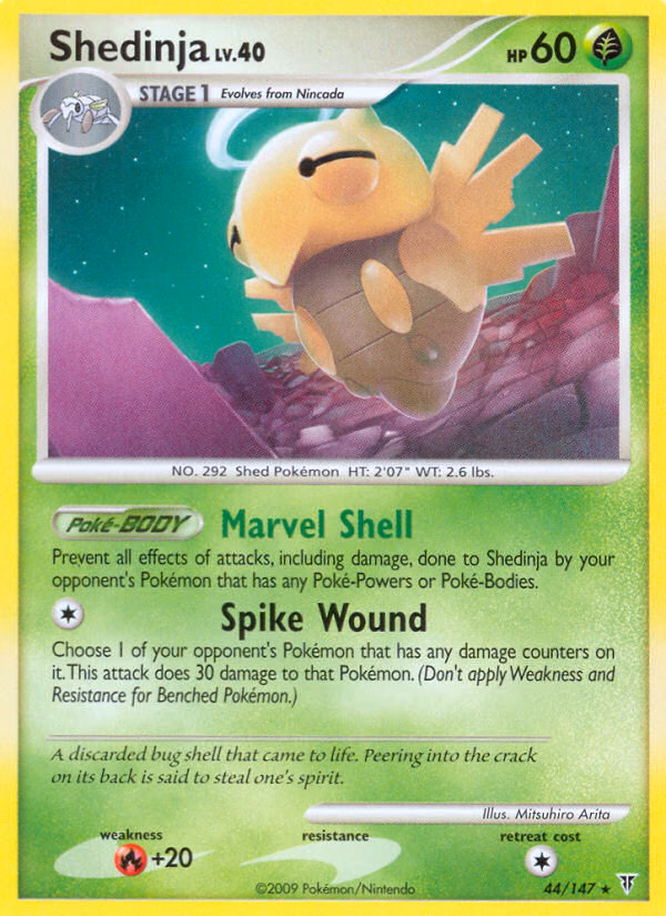 Shedinja Pokemon card (44/147, Supreme Victors)