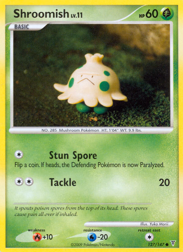 Shroomish Pokemon card (127/147, Supreme Victors)