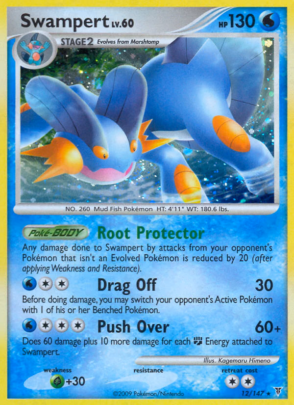 Swampert Pokemon card (12/147, Supreme Victors)