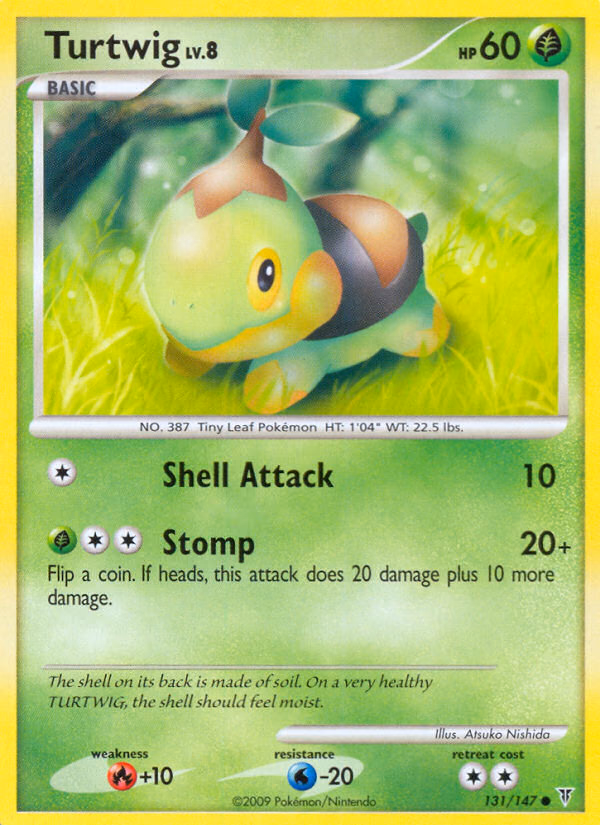 Turtwig Pokemon card (131/147, Supreme Victors)
