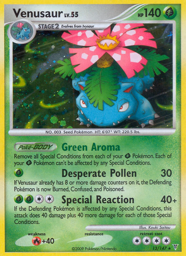 Venusaur Pokemon card (13/147, Supreme Victors)