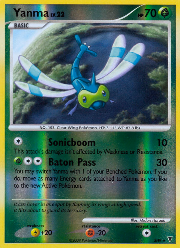 Yanma Pokemon card (SH9/SH3, Supreme Victors)