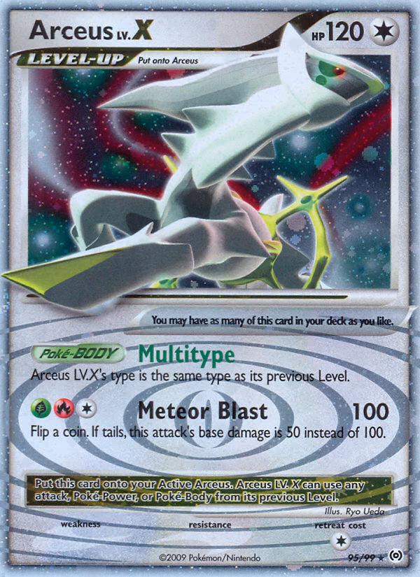 Arceus LV.X Pokemon card (95/99, Arceus)