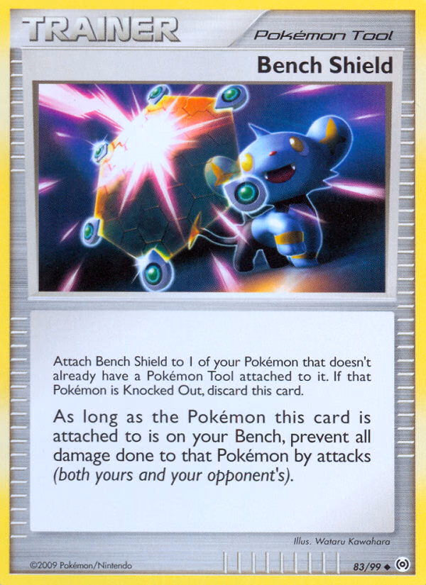 Bench Shield Pokemon card (83/99, Arceus)