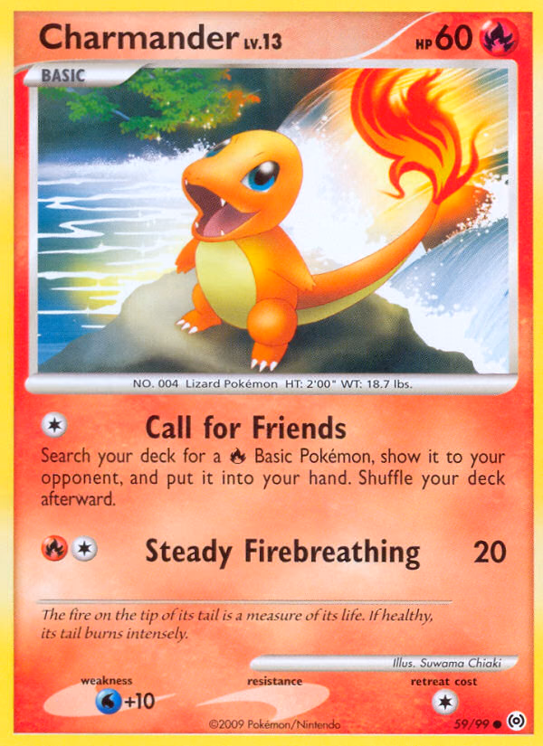 Charmander Pokemon card (59/99, Arceus)
