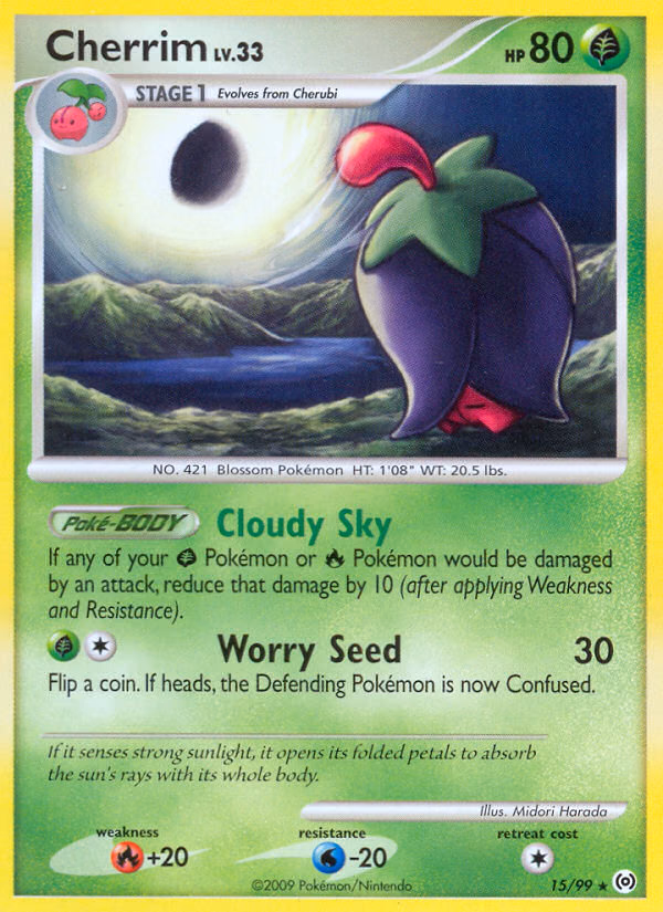 Cherrim Pokemon card (15/99, Arceus)