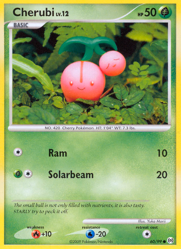 Cherubi Pokemon card (60/99, Arceus)