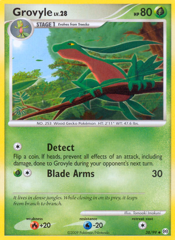 Grovyle Pokemon card (38/99, Arceus)