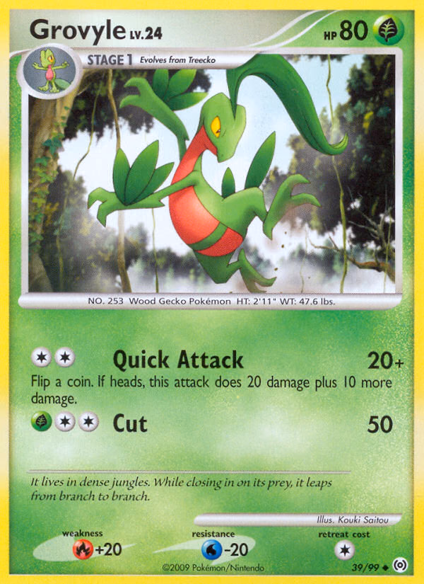 Grovyle Pokemon card (39/99, Arceus)