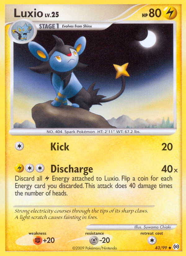 Luxio Pokemon card (43/99, Arceus)
