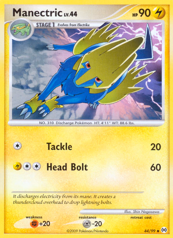 Manectric Pokemon card (44/99, Arceus)