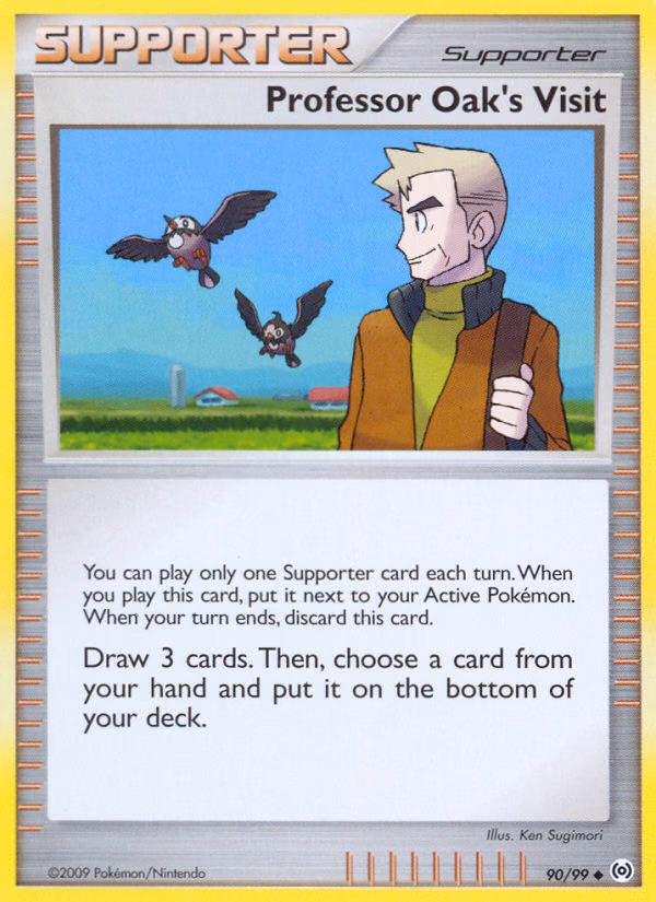 Professor Oak's Visit Pokemon card (90/99, Arceus)