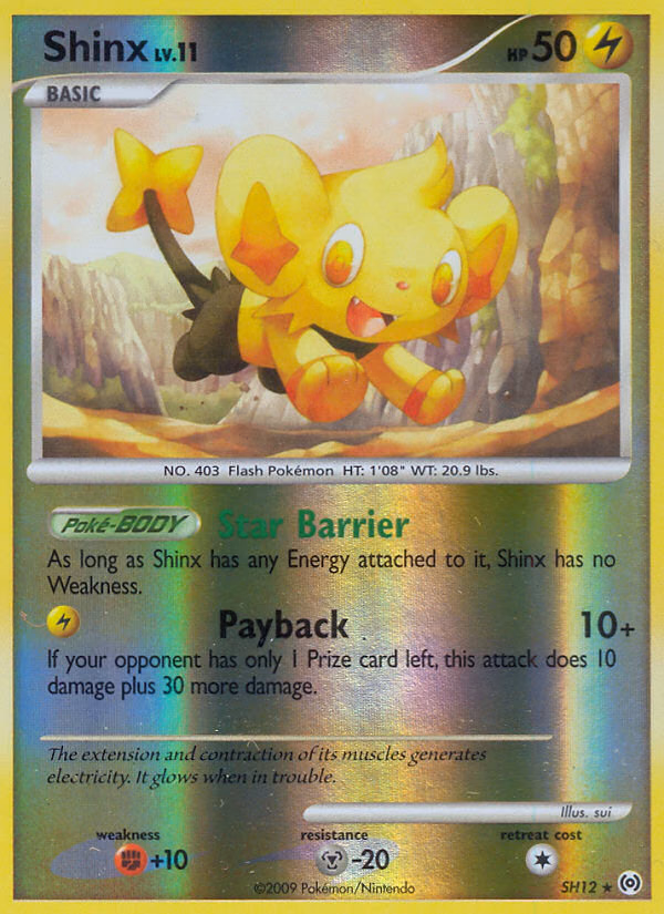 Shinx Pokemon card (SH12/AR9, Arceus)