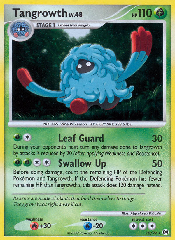 Tangrowth Pokemon card (10/99, Arceus)