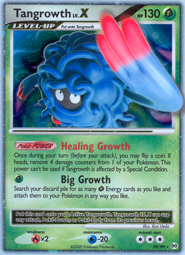Tangrowth LV.X Pokemon card (99/99, Arceus)