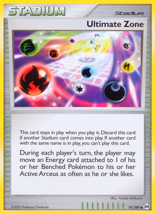 Ultimate Zone Pokemon card (91/99, Arceus)