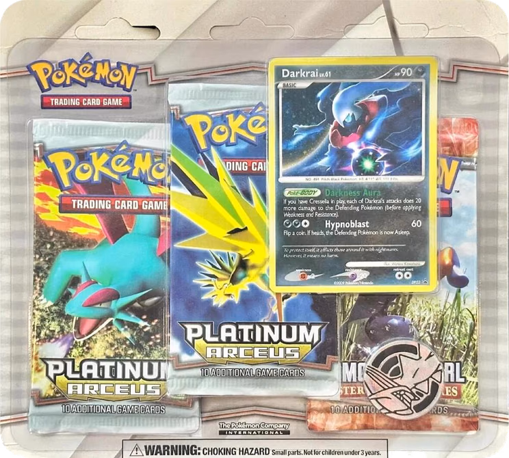 Pokemon Arceus 3 Pack Blister [Darkrai]