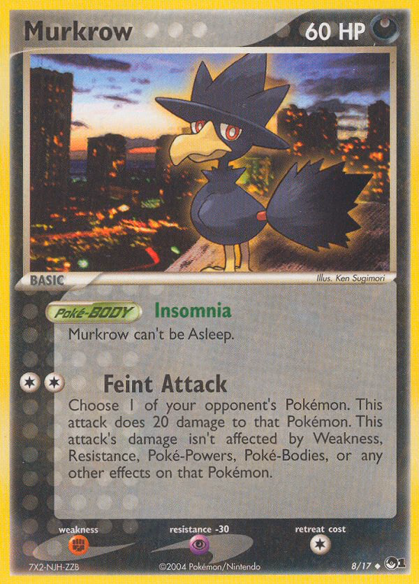 Murkrow Pokemon card (8/17, POP Series 1)