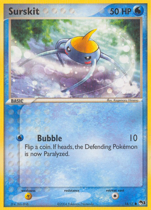 Surskit Pokemon card (14/17, POP Series 1)