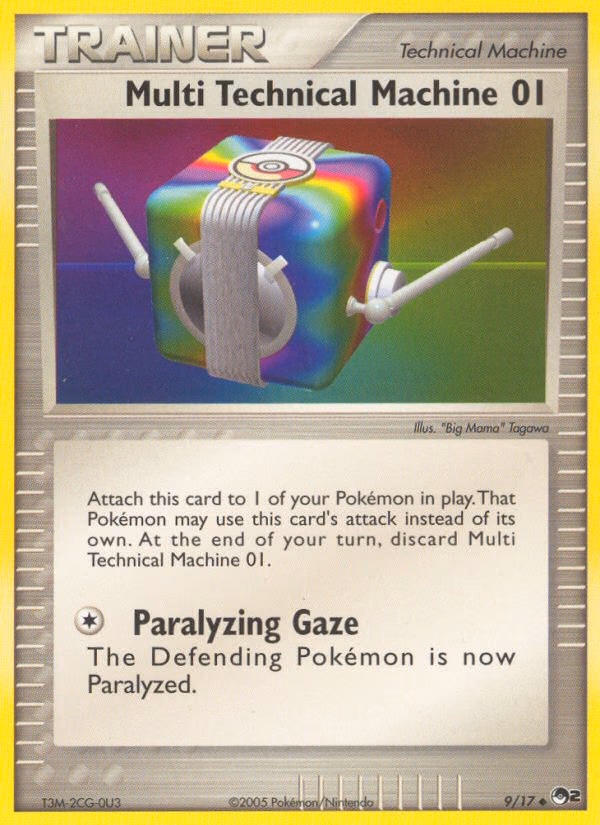 Multi Technical Machine 01 Pokemon card (9/17, POP Series 2)