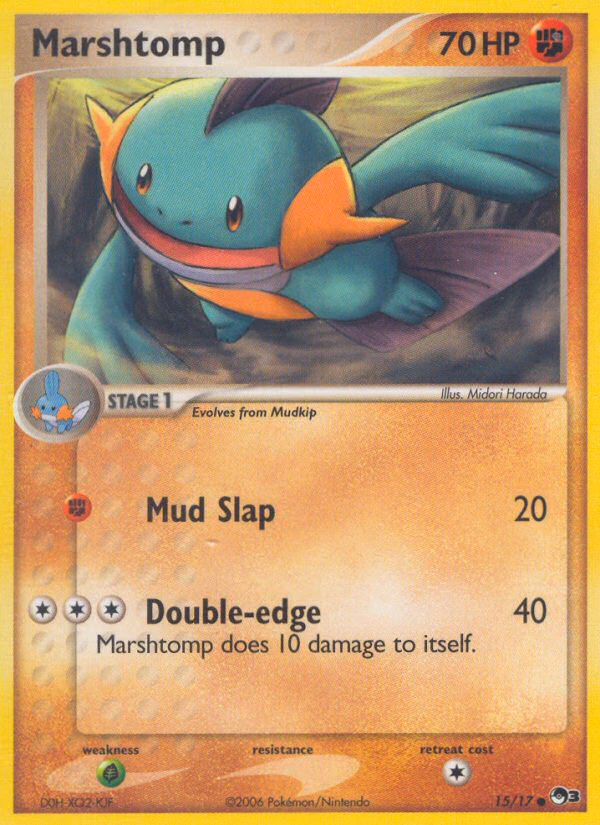 Marshtomp Pokemon card (15/17, POP Series 3)