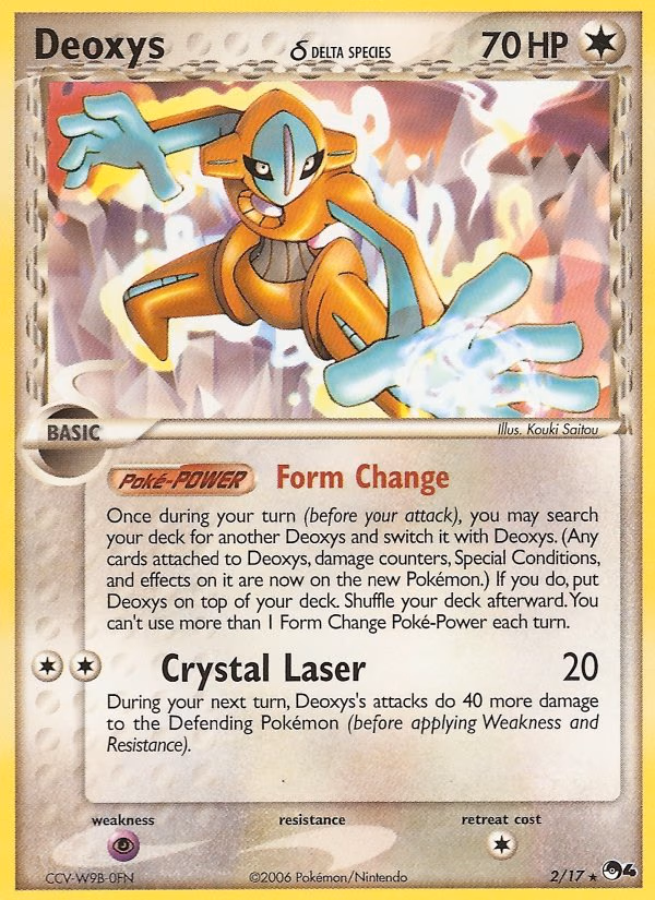 Deoxys δ Pokemon card (2/17, POP Series 4)