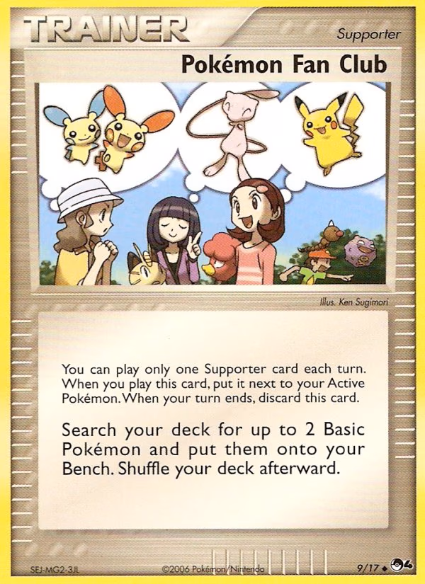 Pokémon Fan Club Pokemon card (9/17, POP Series 4)