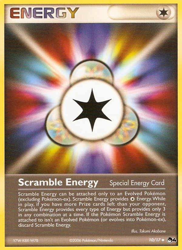 Scramble Energy Pokemon card (10/17, POP Series 4)