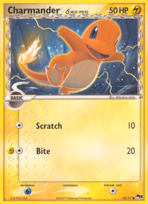 Charmander δ Pokemon card (10/17, POP Series 5)