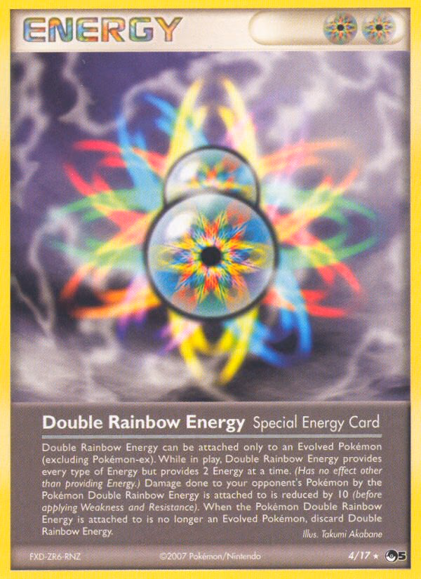 Double Rainbow Energy Pokemon card (4/17, POP Series 5)
