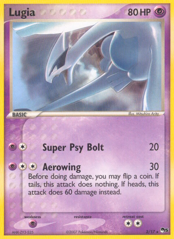 Lugia Pokemon card (2/17, POP Series 5)