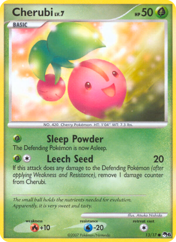 Cherubi Pokemon card (13/17, POP Series 6)