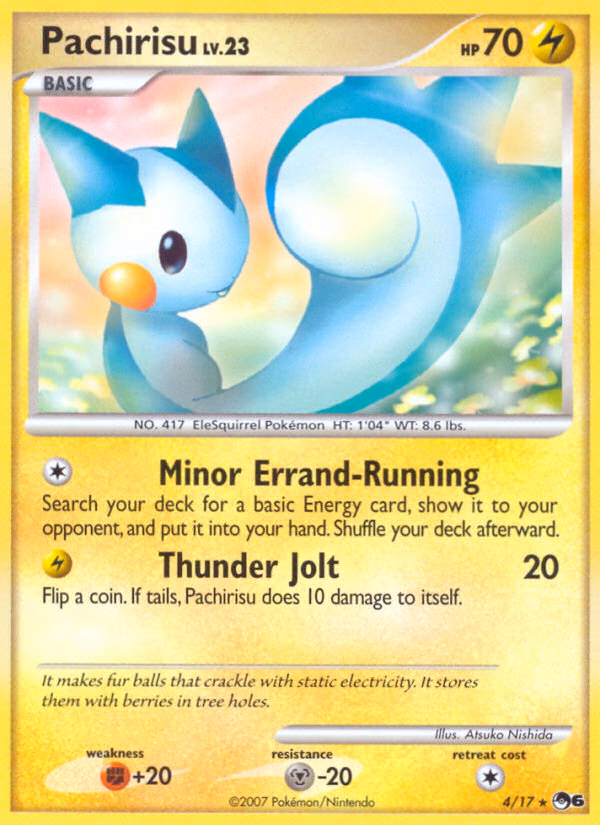 Pachirisu Pokemon card (4/17, POP Series 6)