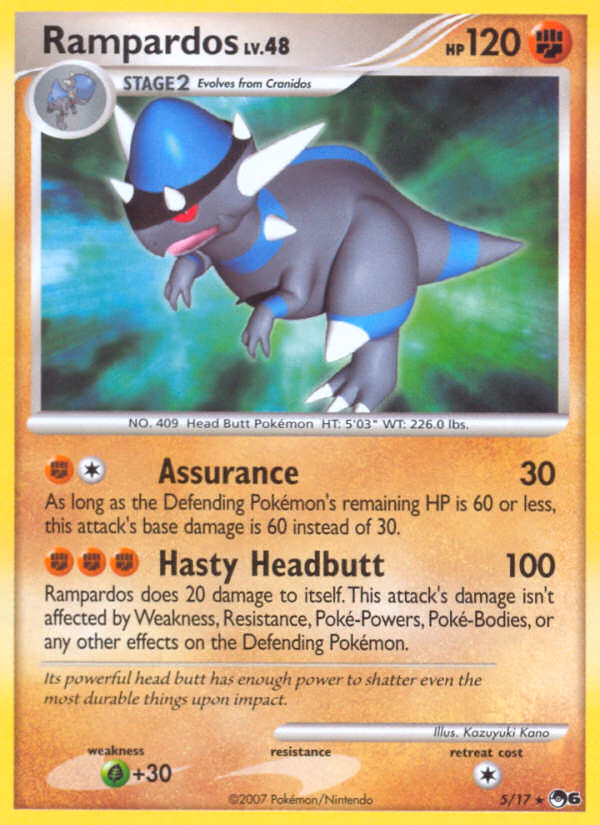 Rampardos Pokemon card (5/17, POP Series 6)