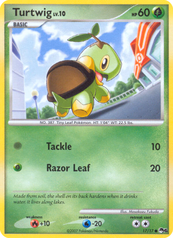Turtwig Pokemon card (17/17, POP Series 6)