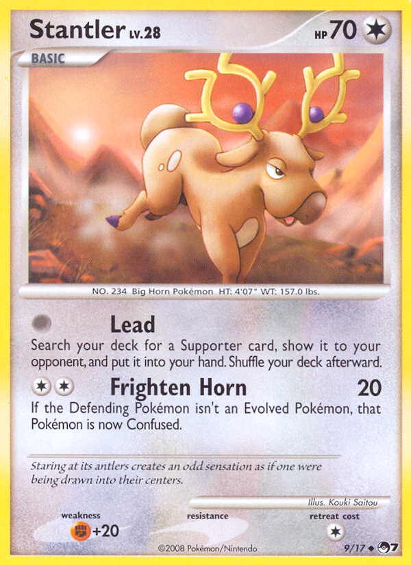 Stantler Pokemon card (9/17, POP Series 7)