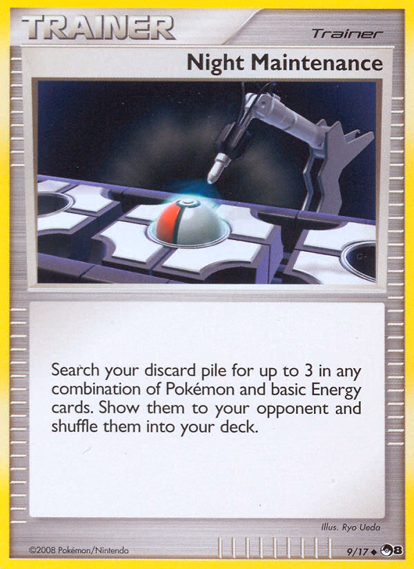 Night Maintenance Pokemon card (9/17, POP Series 8)